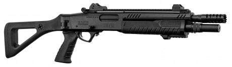 Photo LG3050-01 Réplique fusil à pompe FABARM STF12 Compact noir Gaz