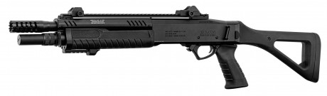 Photo LG3050-04 Réplique fusil à pompe FABARM STF12 Compact noir Gaz