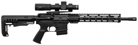 Photo PCKPER110-02 PACK AR15 PERUN ARMS 14.5'' cal 223 Rem rifle + SIGHTMARK Pinnacle 1-6x24 scope with cantilever mount