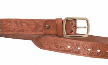 Photo A60428-1.jp Western belt 100% leather 120cm
