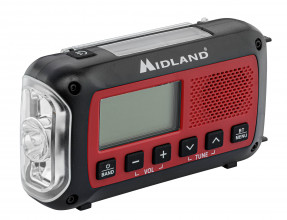 Midland Emergency Radio model ER250BT red with ...