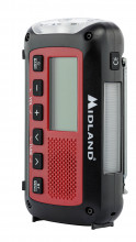 Photo A69184-06 Radio Urgence Midland modèle ER250BT rouge avec technologie Bluetooth