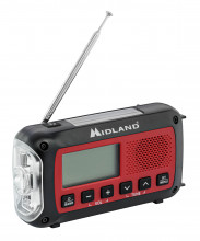 Photo A69184-07 Radio Urgence Midland modèle ER250BT rouge avec technologie Bluetooth
