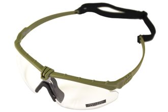 Battle Pro Thermal Green / Clear Sunglasses - Nuprol