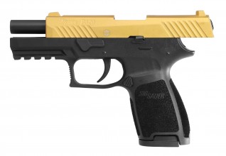 Photo ACP673-2 Pistolet à blanc SIG SAUER P320 noir 9mm P.A.K. Gold