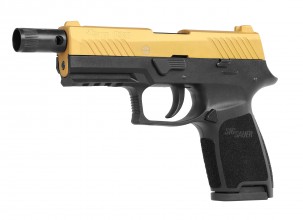 Photo ACP673-4 Pistolet à blanc SIG SAUER P320 noir 9mm P.A.K. Gold