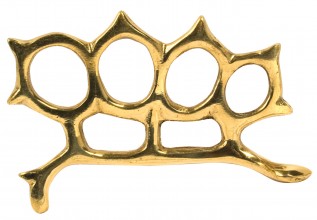 American fist CROTAL polished brass