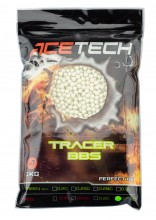 Acetech 0.20g x 5000 Tracer Green Airsoft bbs in bag