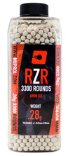 Billes Airsoft 6mm RZR 0.28g bouteille 3500 bbs