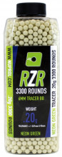 Photo BB9131 Airsoft 6mm RZR TRACER BBs in 3500 bbs bottle