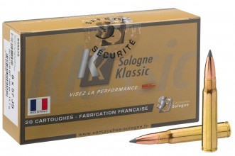 Photo BG8575 Sologne 8 x 57 JS center fire cartridges