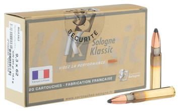 Sologne centerfire cartridges 9.3 x 62