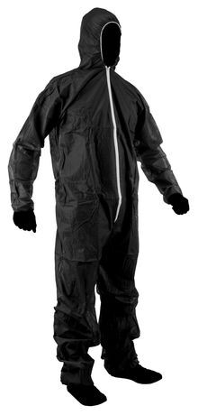 Black Adult Disposable Coverall