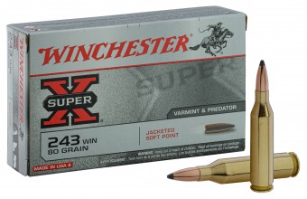 Photo BW2432-01 Winchester Caliber 243 WIN Large Hunting Ammunition
