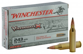 Photo BW2450 Winchester Caliber 243 WIN Large Hunting Ammunition