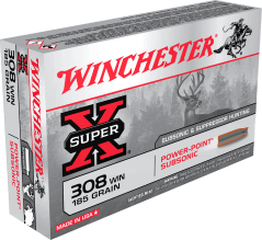 Photo BW3107-01 Munition Winchester Cal. . 308 win Subsonique - chasse et tir