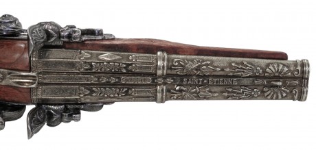 Photo CD1026-02 Réplique décorative Denix de pistolet français à 2 canons 1806