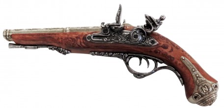 Photo CD1026-03 Réplique décorative Denix de pistolet français à 2 canons 1806