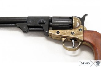 Photo CD1083L-03-Réplique décorative Denix de Revolver 1851 marine américaine