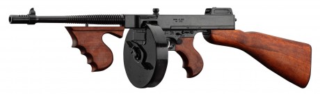 Photo CD1092-2 Denix decorative replica of the Thomson M1928 submachine gun - Camembert loader