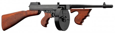 Photo CD1092 Denix decorative replica of the Thomson M1928 submachine gun - Camembert loader