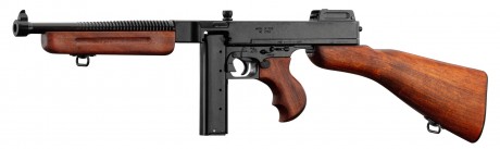 Photo CD1093 Denix Decorative Replica of Thomson M1928 Submachine Gun - Straight Loader