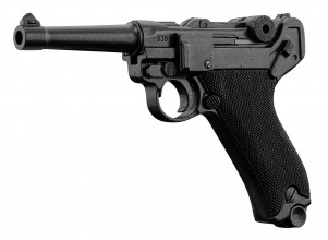 Photo CD1143-01 Réplique décorative Denix du pistolet allemand Luger P08