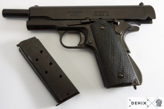 Photo CD1312-04 Réplique factice Denix du pistolet américain M1911