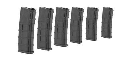 Pack of 6 real-cap 30 ball magazines for M4 ...
