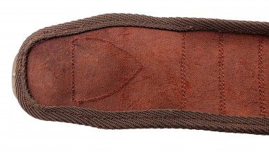 Photo CU1130-5 Brown waxed croupon socks - Country Saddlery