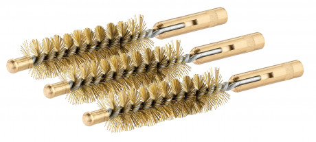 Set of 3 female end brass brushes
