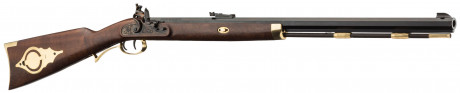 Investarm Hawken 130b black flintlock powder rifle
