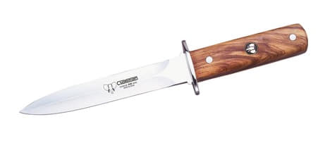 Olive wood handle hunting dagger