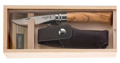 Opinel knife box number 8 - olive wood