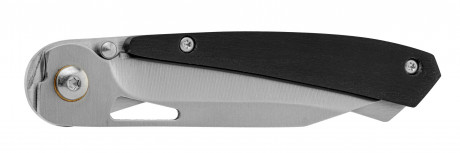 Photo LC3745-01 Couteau pliant à ouverture à pivot avec manche noir
