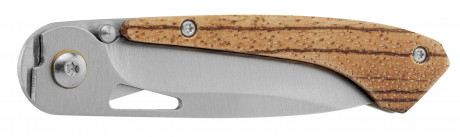 Photo LC3746-01 Couteau pliant à ouverture à pivot avec manche en bois