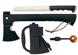 32654 - Albainox tactical ax. fire starter and saw