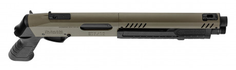 Photo LG3056-06 Réplique fusil à pompe FABARM STF12 Short Initial noir Gaz