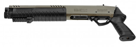 Photo LG3056-09 Réplique fusil à pompe FABARM STF12 Short Initial noir Gaz