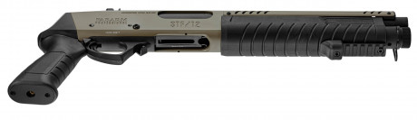 Photo LG3056-10 Réplique fusil à pompe FABARM STF12 Short Initial TAN Gaz