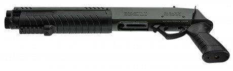 Photo LG3057-09 Réplique fusil à pompe FABARM STF12 Short Initial noir Gaz