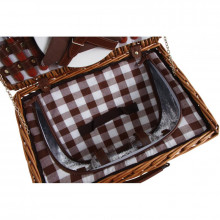 Photo MAL521-03 Insulated wicker picnic suitcase