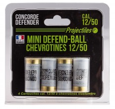 4 cartouches Mini Defend-Ball cal. 12/50 ...