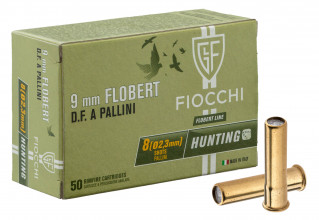Flobert 9 mm cartridges with lead shot