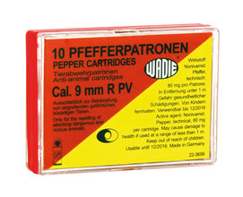 Box of 10 cartridges 9 mm RK pepper
