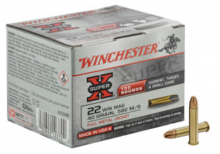 Super-X ammunition shielded or hollow cal. 22 Win ...