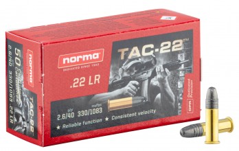 22lr cartridges Norma TAC-22