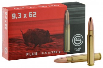 Large hunting ammunition Geco 9.3 x 62