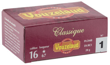 Photo ML1121-Cartouches Vouzelaud - Classique grand culot - calibre 16