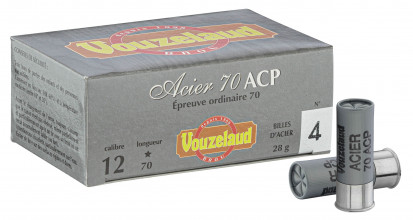 Photo ML3340-01 Vouzelaud Steel 70 ACP High Performance Cartridges - Cal. 12/70